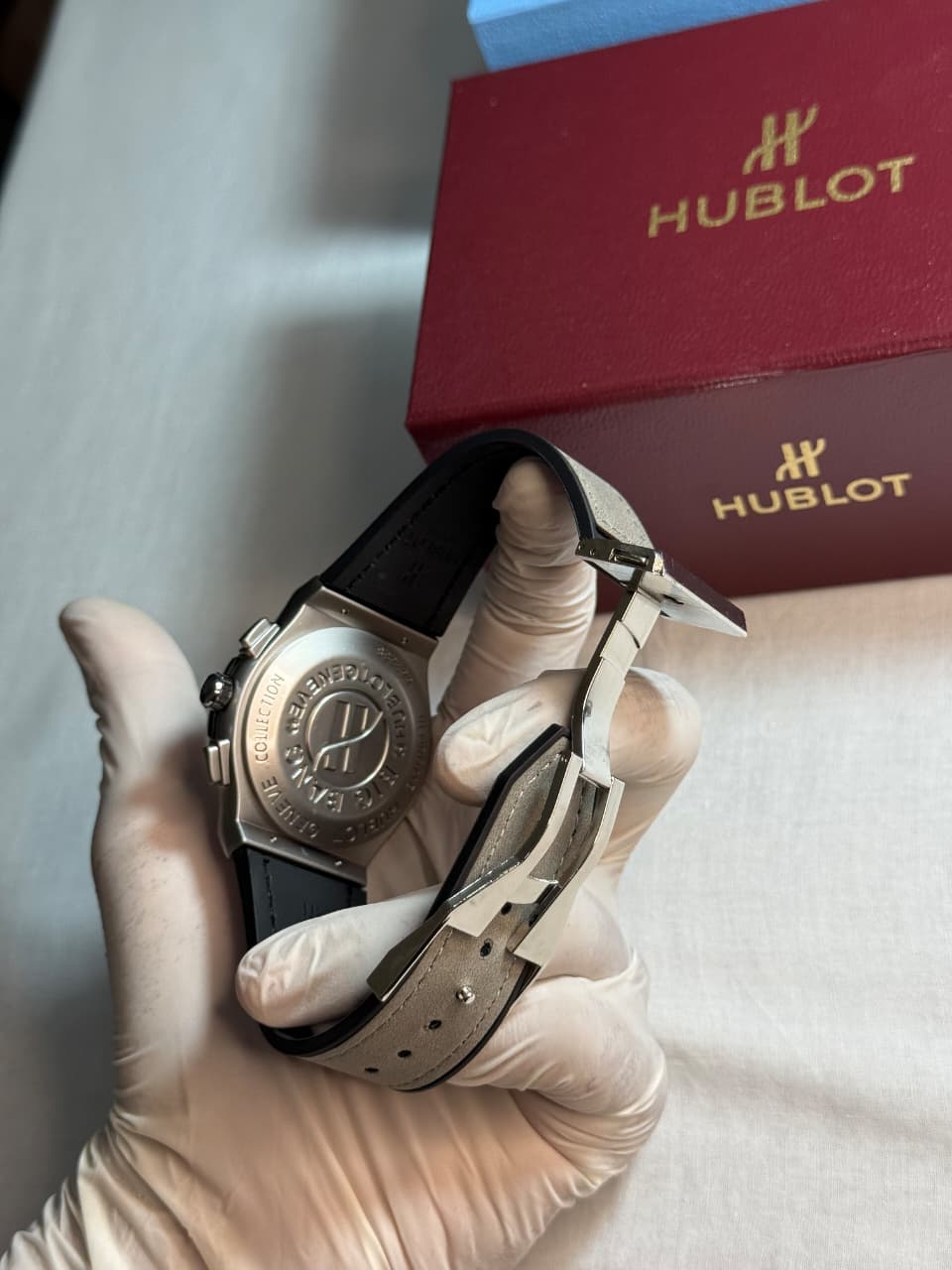Hublot Geneve grey straps