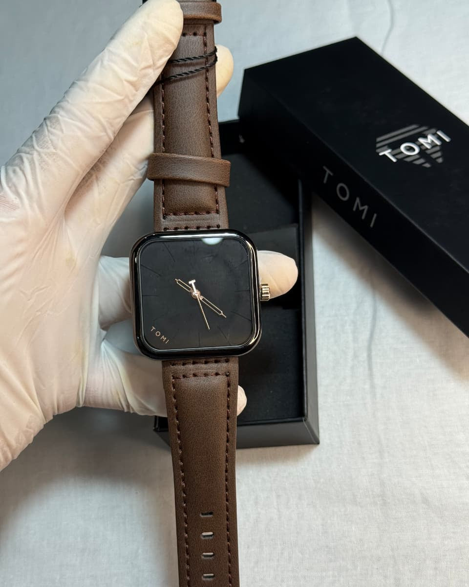 Tomi WaterProof Leather Straps watch