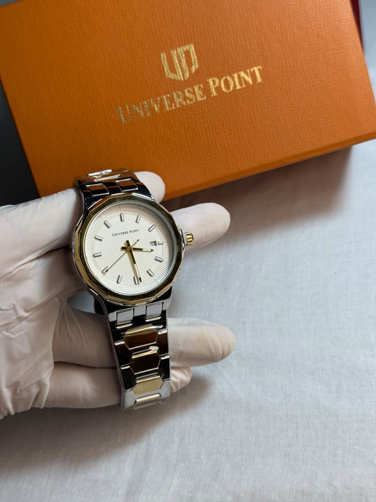 Universe Point white dial Watch